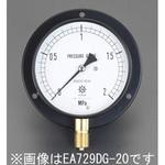 EA729DH-50 G 3/8"/100mm/0-5.0MPa つば付圧力計 エスコ