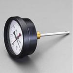 0- 120℃/0-0.3MPa/Φ162mm 水高計(横型) エスコ