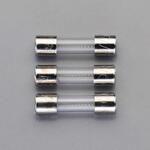 EA758ZW-304 125Vx4.0A/5.2mm 管ヒューズ(セミタイムラグ型/3本) エスコ