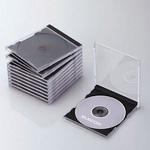 EA759GR-10A CD/DVD用 プラスチックケース(ブラック/10枚) エスコ