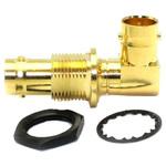 10-538-W66 COAX Connectors 同軸アダプタ ライトアングル BNC ジャック - BNC - ジャック 金 COAX Connectors