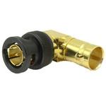 10-520-W66 COAX Connectors 同軸アダプタ ライトアングル BNC ジャック - BNC - プラグ 金 COAX Connectors