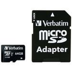 44084 64GB microSDXC Class 10 with Adapter Verbatim