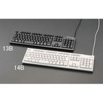 EA764AB-13B 452x138x29.6mm キーボード(USB/ブラック) エスコ