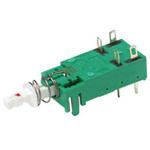 C & K 押しボタンスイッチ ラッチ スルーホール 2極オン / オフスイッチ C & K COMPONENTS