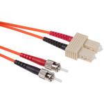 Duplex ST-SC patch lead，62.5/125um RS PRO