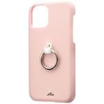 iPhone11Proリング付PUレザーシェルケース「SHELLRINGKatie」 スタンド機能 LEPLUS