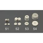 EA781GA-54 Φ 19x1.5mm マグネットディスク(粘着付/N 各5個) エスコ