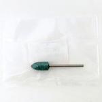 EA819BC-3A 10x20mm/3mm軸 軸付砥石(砲弾型/緑) エスコ