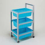 バスケットキャリー 塩ビ製三段 新光化成
