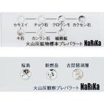 L55-6221 火山灰・鉱物標本プレパラートセット2種(各5枚) ナリカ