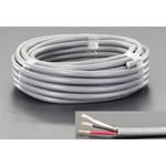 EA940AG-23 300V/19A/20m ビニールキャプタイヤ ケーブル(3芯/灰) エスコ