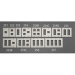 EA940CE-252 メタル製プレート(2個 /1列) エスコ
