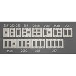 EA940CE-254D プレート (5個/2列/メタル製) エスコ