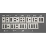 EA940CE-255 メタル製プレート(6個/2列) エスコ