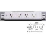 EA940CK-94 125V/15A 機器用接地コンセント(4個口) エスコ