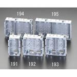 EA940CS-195 98x200x35mm パネルボックス(4個用) エスコ