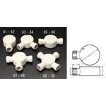 EA940CS-66 Φ22mm 露出ボックス(フレキ管用/直型2方向) エスコ