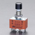 EA940DA-112 125V/3A  押ボタンスイッチ(2極双投/小型) エスコ