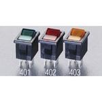EA940DH-401 125V/ 9A 2極単投/ネオン球照光ロッカースイッチ(緑) エスコ