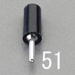 EA940DP-51 Φ6.5x25mm  チップジャック(黒) エスコ
