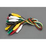 EA940DT-1 450mm/0.1mm2テストリード(両端クリップ/10本) エスコ