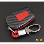 トヨタ車専用 カーボン調 スマートキーケース C-HR/プリウス50系 2ボタン式 TYPE5 キーホルダー付き MAD MAX(マッドマックス)