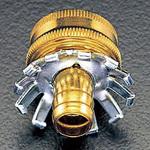 EA124GC-22B 3/4"NHx1/2" 雌ASH ホース口金 エスコ