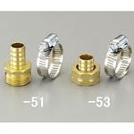 EA124GC-51 3/4"NHx15mm 雄ねじステム(ホースバンド付) エスコ