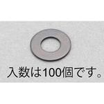 EA949LX-1203 M3 平ワッシャー(ステンレス/黒色/JIS/100枚) エスコ