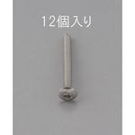 M4 x12mm トラス頭小ねじ(ステンレス製/12本) エスコ