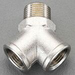 EA141CB-3 R 3/8"xG 3/8" Y型コネクター(真鍮製) エスコ