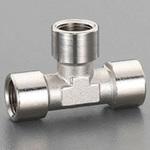 EA141CC-12 G 1/4" T型コネクター(真鍮製) エスコ