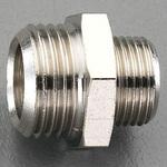 EA141CD-34 G 3/8"xG 1/2" 異径ニップル(真鍮製) エスコ