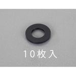 EA949ZB-103 M10/10.5x30x2.5mm 平ワッシャー(TPR製/黒/10枚) エスコ
