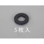 EA949ZB-162 M16/17.0x50x3.0mm 平ワッシャー(TPR製/黒/5枚) エスコ