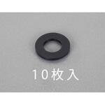 EA949ZB-81 M8/8.4x16x1.6mm 平ワッシャー(TPR製/黒/10枚) エスコ