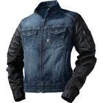 D.GROW ストレッチハイブリッドデニム長袖ジャンバー DG410 クロダルマ