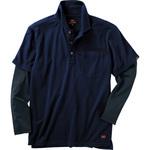 D.GROW フェイクレイヤードポロシャツ DG805 クロダルマ