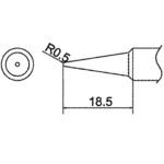 EA304HD-13 R0.5mm こて先 (EA304HD-47用) エスコ