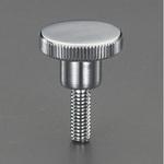 EA948BB-8A M6x20mm/Φ24mm ローレットノブ(雄ねじ/スチール製) エスコ
