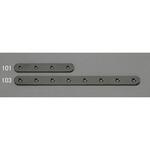 EA951E-103 15x194mm 連結金具(スチール製・黒塗装) エスコ