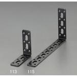 EA951E-111 49x 49x3mm 連結金具(スチール製・黒塗装) エスコ