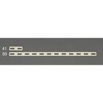 EA951E-41 45x16mm 一文字継手(ステンレス製) エスコ