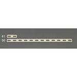 EA951E-50 295x16mm 一文字継手(ステンレス製) エスコ