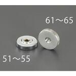 EA948BW-55 M10x10mm ローレットナット(スチール製) エスコ