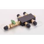 TA110-31 回収用ヘッダー(3/8"フレア，1バルブ4分岐) TASCO(タスコ)