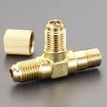 EA402GD-1 F1/4"xF1/4"xNPT1/8" T型アクセスバルブ エスコ
