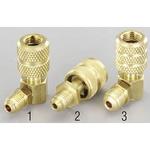 EA405AB-1 F1/4"xF1/4" クイックシールアダプター(L型) エスコ
