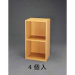 EA954EF-4 370x300x740mm 木製収納棚(連結式/4個) エスコ